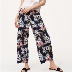 Ann Taylor LOFT Floral Fluid Tropical Pants 10P
